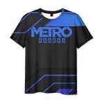 Merchandise Metro 2033 Exodus Blue Stripes Men T-Shirt Black