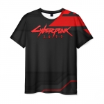 Merchandise Men T-Shirt Cyberpunk 2077 Red Shoulder