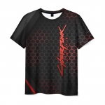 Merchandise Cyberpunk 2077 Hexagon Pattern Men T-Shirt