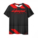 Merchandise Men T-Shirt Cyberpunk 2077 Logo Black