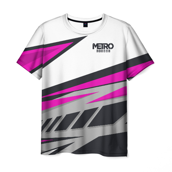 Merch Men T-Shirt Metro 2033 Exodus Pink Road