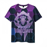 Collectibles World Of Warcraft Men T-Shirt Purple Neon