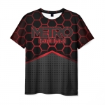 Merchandise Metro 2033 Exodus Red Neon Men T-Shirt Carbon