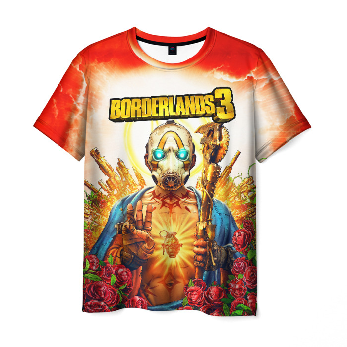 Collectibles Men T-Shirt Borderlands Red Cover