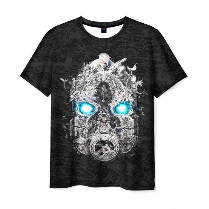 Merchandise Men T-Shirt Borderlands Psycho Mask Black