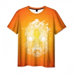 Merch Men T-Shirt Psycho Mask Borderlands Orange