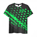 Collectibles Men T-Shirt Borderlands Green Hexagons