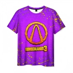 Merchandise Men T-Shirt Borderlands Logo Purple