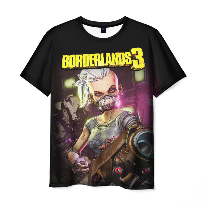 Merch Men T-Shirt Borderlands Psycho Girl