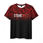 Collectibles Men T-Shirt Standoff 2 Red Camouflage