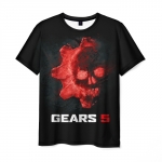 Collectibles Gears Of War Logo Black Men T-Shirt Gears Of War