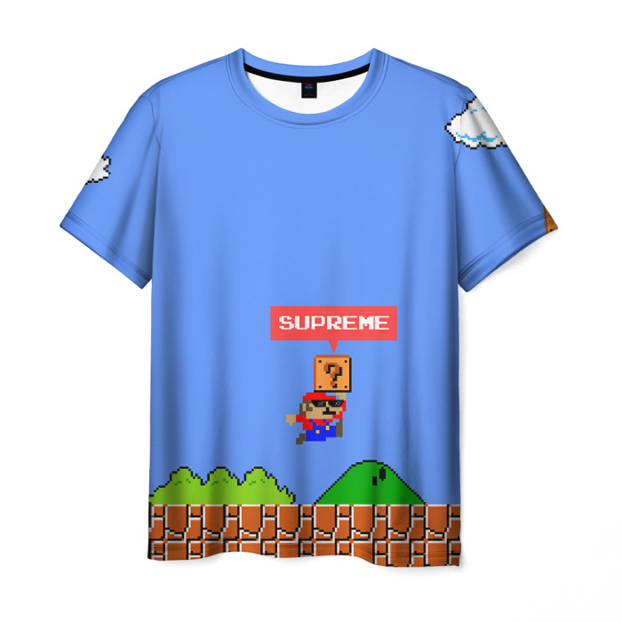 Merch Men T-Shirt Mario Supreme 8Bit