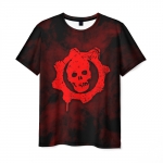 Merchandise Men T-Shirt Gears Of War Bloody Logo
