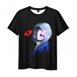 Merchandise Undertale Men T-Shirt Cute Sans Black