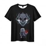 Merchandise Undertale Men T-Shirt Sans Pixel Art Black