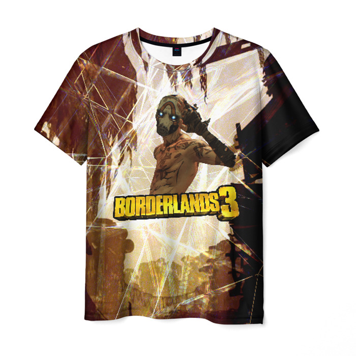 Merch Men T-Shirt Borderlands Psycho Style