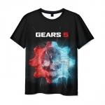 Collectibles Men T-Shirt Gears Of War Ice Omen Black