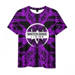 Merch Watch Dogs Legion Men T-Shirt Purple Hacking