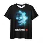 Collectibles Gears Of War Men T-Shirt Ice Omen Black