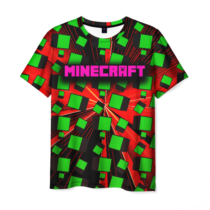 Merch Men T-Shirt Minecraft Cubic Flight