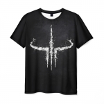Merchandise Men T-Shirt Quake Game Logo Black Tee