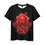 Merchandise Men T-Shirt Black Design Game Gears Of War