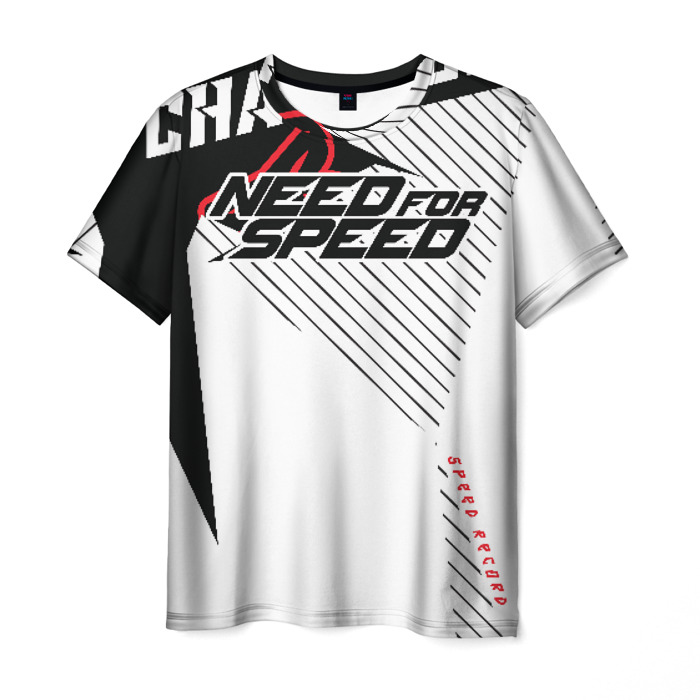 Collectibles Men T-Shirt Need For Speed White Design Print