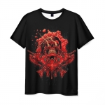 Collectibles Men T-Shirt Gears Of War Black Design Horror