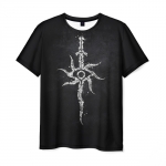 Merch Men T-Shirt Dark Souls Sun Sword Print