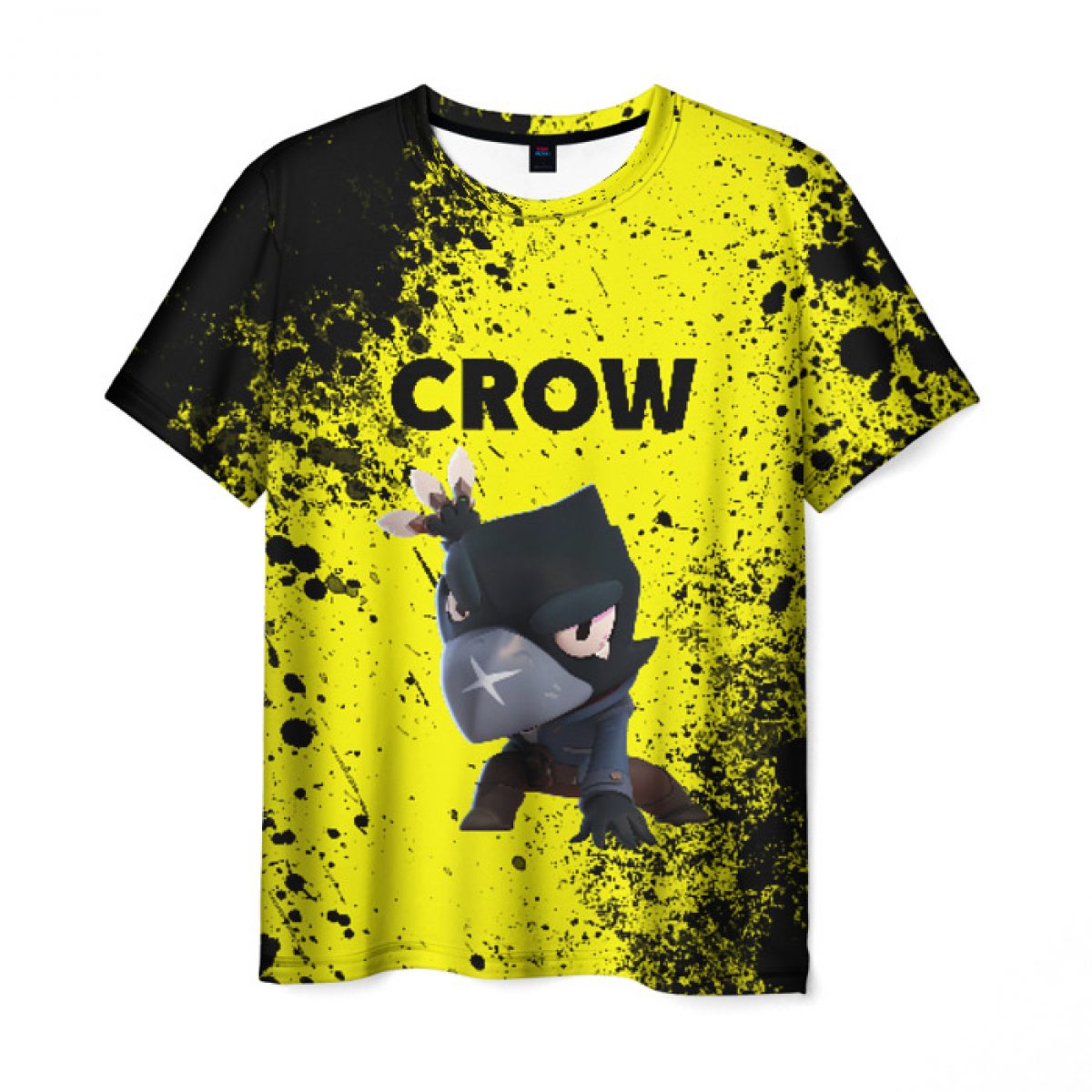 Buy Men S T Shirt Design Yellow Image Crow Brawl Stars Idolstore - brawl stars t shirt crow