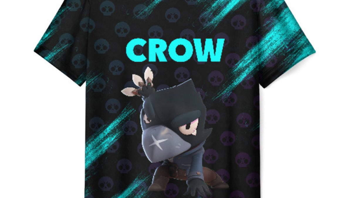 Buy Men S T Shirt Merch Crow Game Image Brawl Stars Idolstore - crow brawl stars t shirt