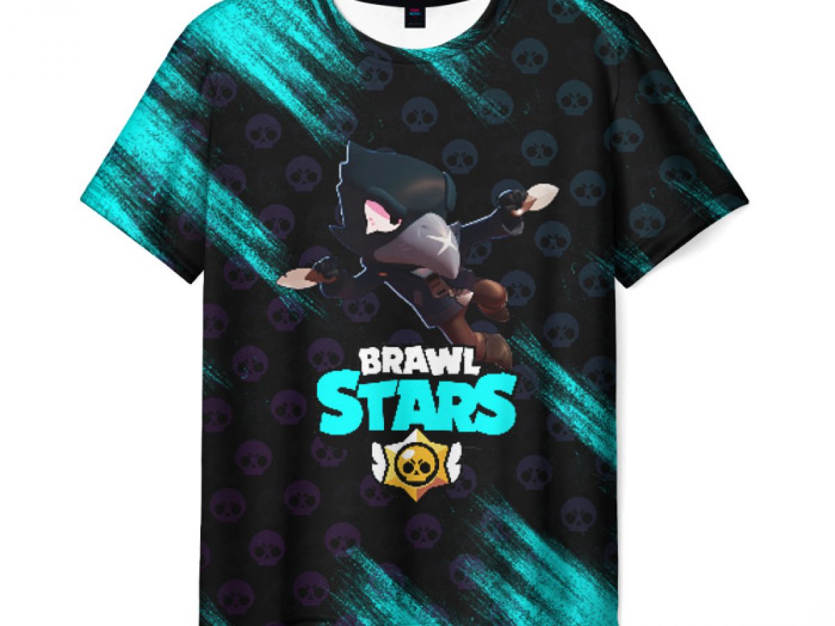 Buy Men S T Shirt Brawl Stars Crow Clothes Merch Idolstore - logo brawl stars caveira