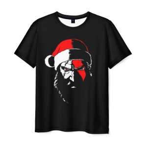 Merchandise Men'S T-Shirt Santa Kratos God Of War Print