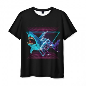 Collectibles Men'S T-Shirt Shark Hotline Miami Print