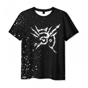 Merch Men'S T-Shirt Dishonored Emblem Print Black