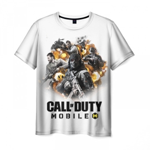 Collectibles Men'S T-Shirt Warriors Print White Call Of Duty