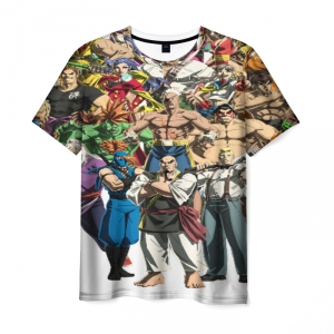 Merch Men'S T-Shirt Street Fighter Сharacters Print