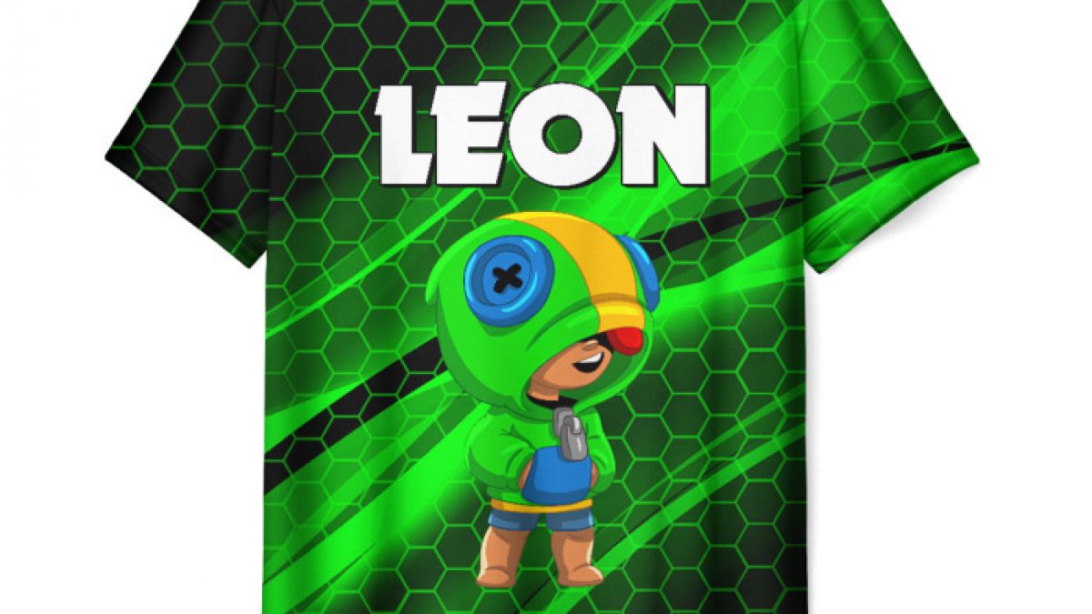 Buy Men S T Shirt Picture Print Leon Brawl Stars Design Idolstore - leon brawl stars print