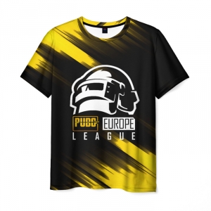 Merch Men'S T-Shirt Pubg Europe League Black