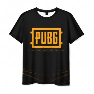 Merch Men'S T-Shirt Title Game Pubg Black Merch