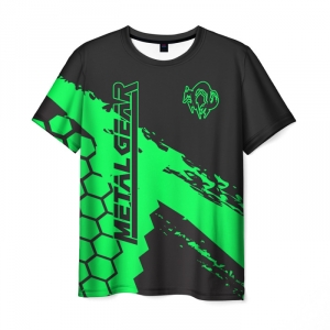 Merchandise Men'S T-Shirt Game Title Black Metal Gear