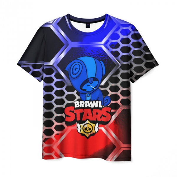 Buy Brawl Stars Leon Men S T Shirt Color Outline Idolstore