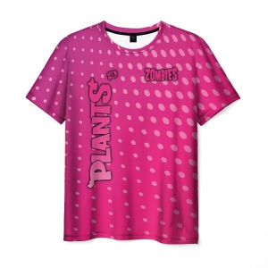 Collectibles Men'S T-Shirt Pink Apparel Design Plants Vs Zombies