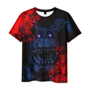 Merch Men'S T-Shirt Five Nights At Freddy'S Print Black
