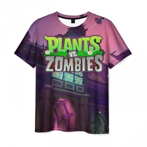 Collectibles Men'S T-Shirt Title Design Merch Plants Vs Zombies
