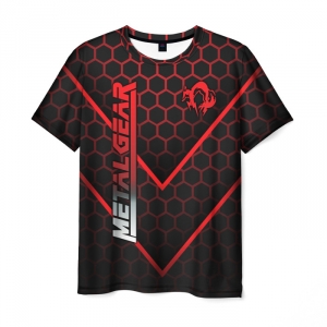 Merchandise Men'S T-Shirt Label Title Black Metal Gear
