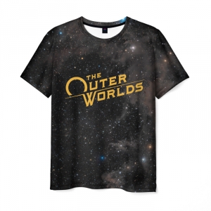 Men’s t-shirt black title The Outer Worlds print Idolstore - Merchandise and Collectibles Merchandise, Toys and Collectibles 2