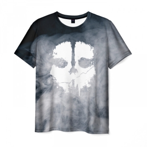Collectibles Men'S T-Shirt Black Image Ghost Call Of Duty