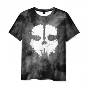 Collectibles Men'S T-Shirt Call Of Duty Ghost Design Print