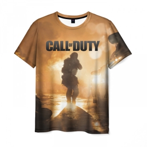 Collectibles Men'S T-Shirt Scene Call Of Duty Print Text